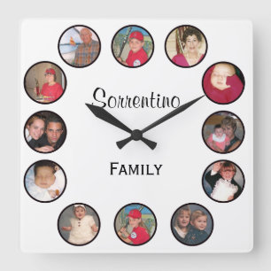 Personalized Photo Square Wall Clock