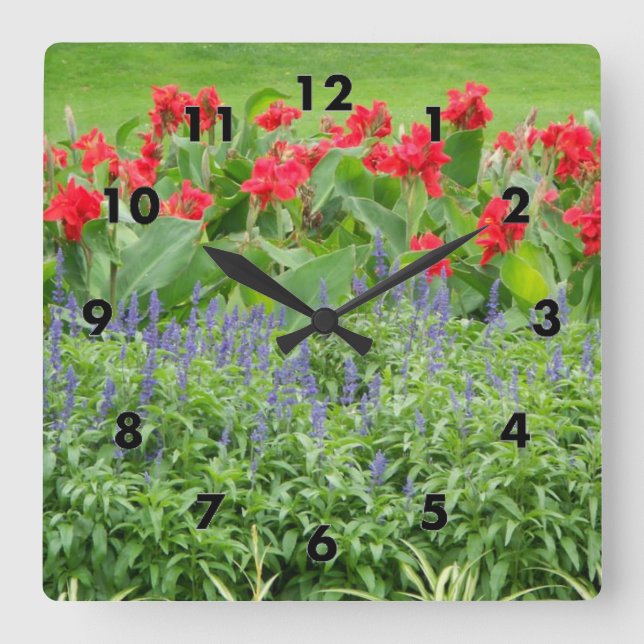 Personalized Photo Square Wall Clock (Front)