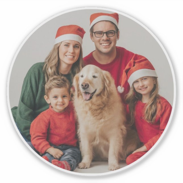 Personalized Photo Sticker (Front)