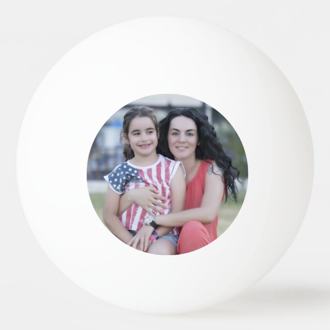 Personalized photo table tennis ping pong ball (Front)