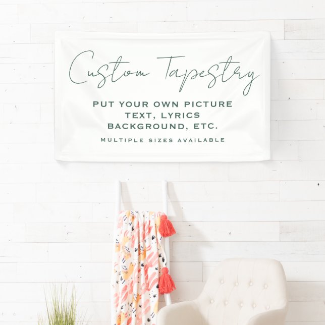 Personalized Photo Tapestry: Custom Wall Decor Banner (Insitu)