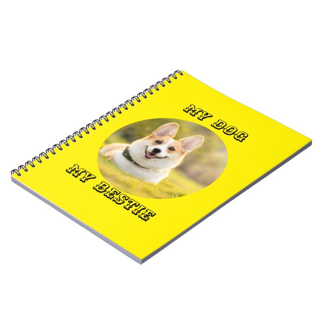 Personalized Photo Template for My Dog - My Best Notebook (Left Side)