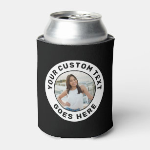 Personalized Photo & Text Custom  Can Cooler