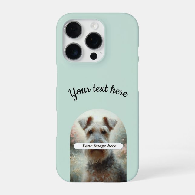 Personalized Photo & Text iPhone Case Slim (Back)
