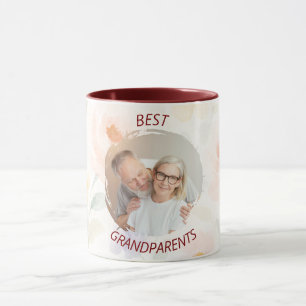 Personalized Photo & Text Mug Best Grandparents