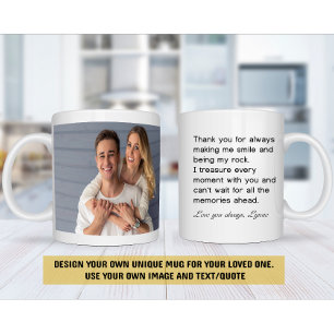 Personalized Photo & Text Mug – Create Your Own 
