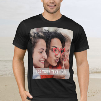 Personalized Photo & Text Or Name T-Shirt