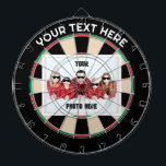 Personalized Photo/ Text Traditional Dartboard<br><div class="desc">A fun traditional style dartboard pattern with customizable text and photo replacements. Great as wall art or for fun games. Fully customizable if desired to add images,  names,  and more. Enjoy!</div>