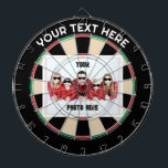 Personalized Photo/ Text Traditional Dartboard<br><div class="desc">A fun traditional style dartboard pattern with customizable text and photo replacements. Great as wall art or for fun games. Fully customizable if desired to add images,  names,  and more. Enjoy!</div>