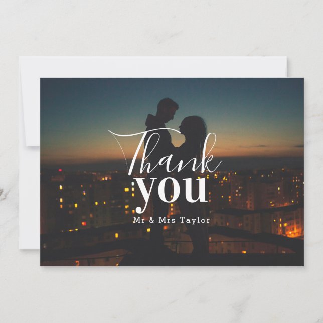 Personalized Photo Thank You Card (Front)