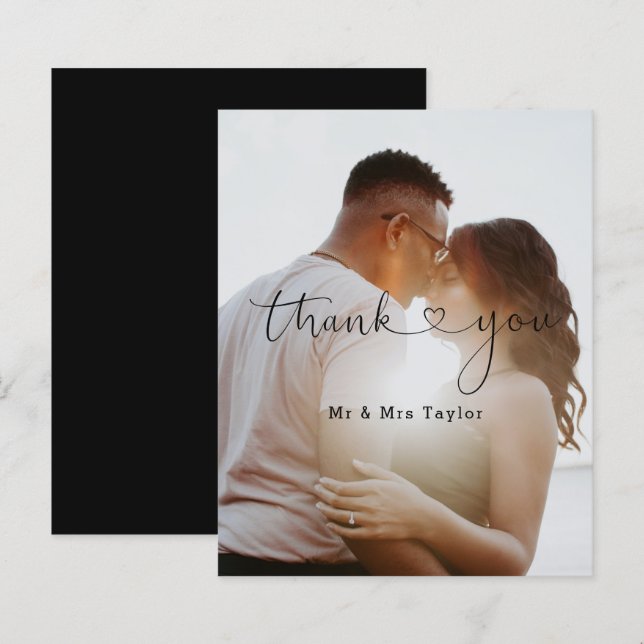 Personalized Photo Thank You Overlay (Front/Back)