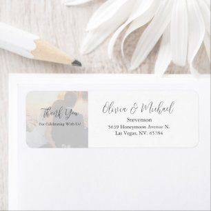 Personalized Photo Thank You Wedding