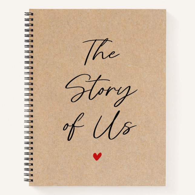 Personalized Photo The Story of Us Couple Journal (Front)
