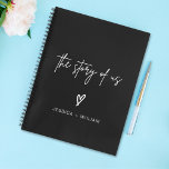 Personalized Photo The Story of Us Couple Journal<br><div class="desc">Personalized Photo The Story of Us Couple Journal | Our First Year Together Wedding Anniversary Gift Journal Notebook | Personalized Photo Our First Year Together Journal</div>