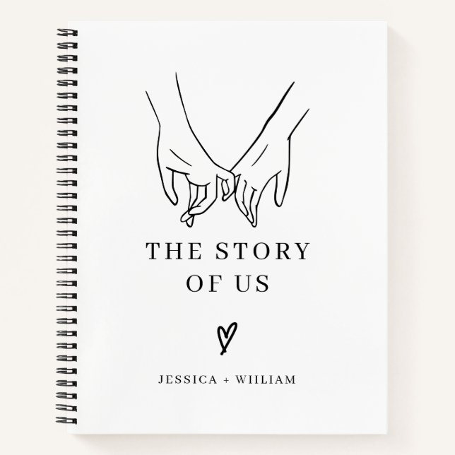 Personalized Photo The Story of Us Couple Journal (Front)