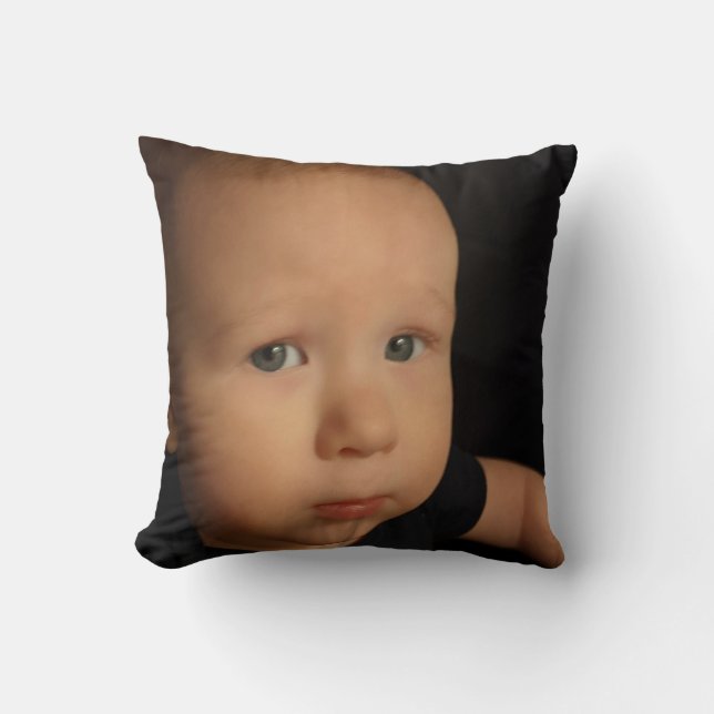 Personalized Photo Throw Pillow (Front)