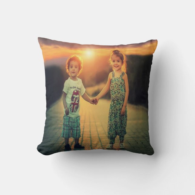 Personalized Photo Throw Pillow (Front)