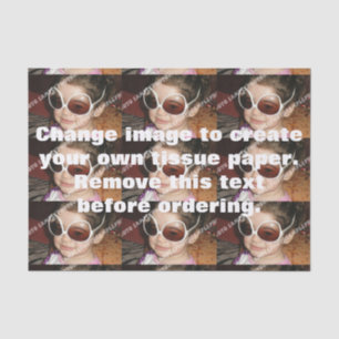 Personalized photo tissue paper. Make your own! Paper