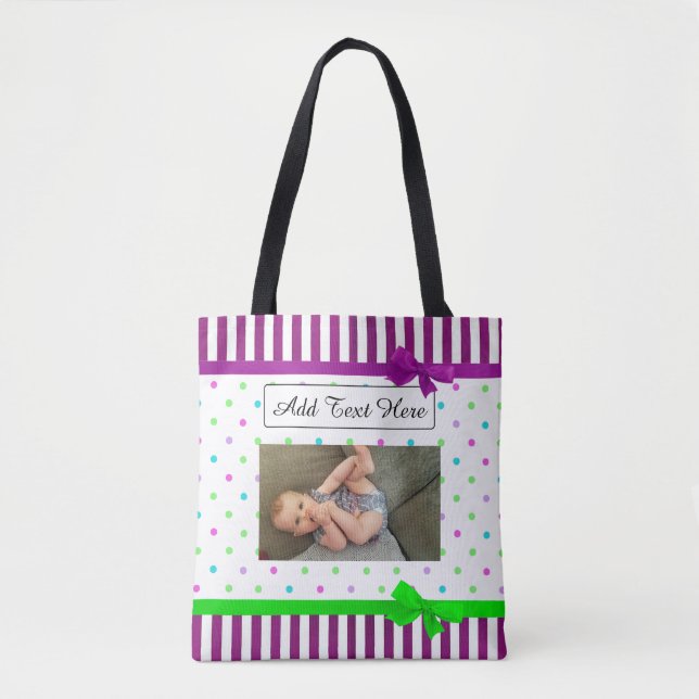 Personalized Photo Tote Bag, Add Photo! Bag (Front)