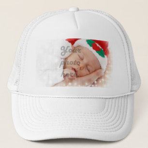 Personalized photo trucker hat