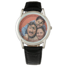Personalized PHOTO Watch Men Keepsake Family Pics
