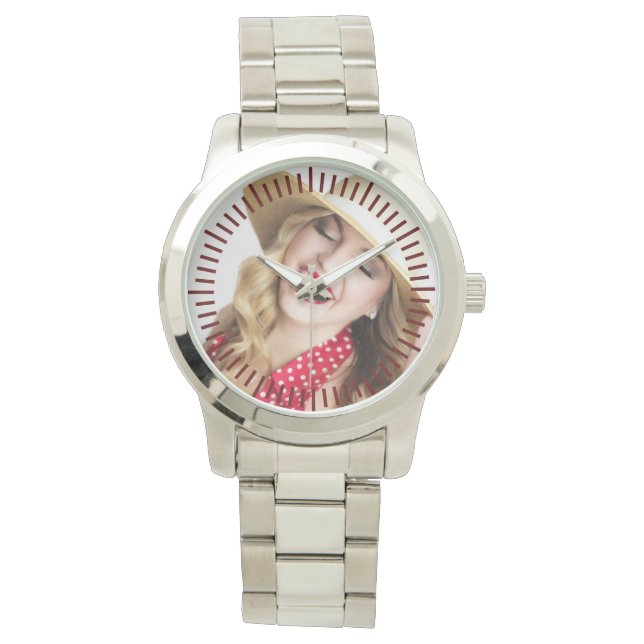 Personalized PHOTO Watch Men Keepsake Husband (Front)