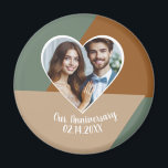 Personalized Photo Wedding Anniversary Keepsake Magnet<br><div class="desc">This magnet is perfect way to celebrate your wedding anniversary with your personalized photo inside a heart for a timeless keepsake for years to come.</div>