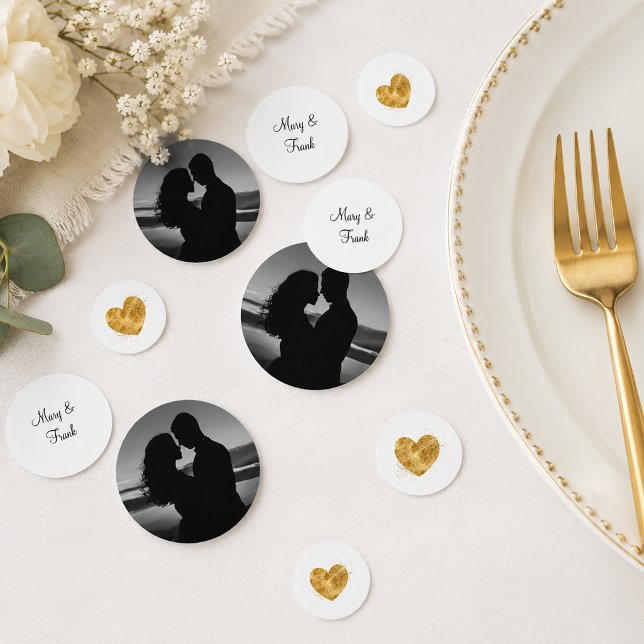 Personalized Photo Wedding Confetti (Personalized Photo Wedding Engagement Confetti)