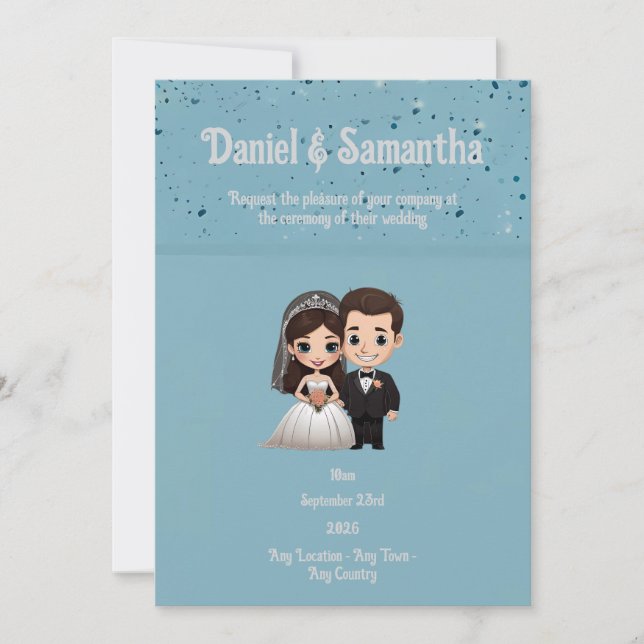 Personalized Photo Wedding Invitation   (Front)
