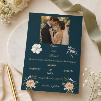 Personalized Photo Wedding Invitation Card