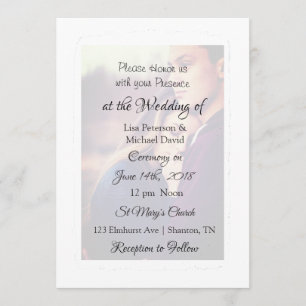 Personalized Photo Wedding invitations