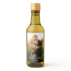 Personalized Photo Wedding Mini Wine Bottle Label
