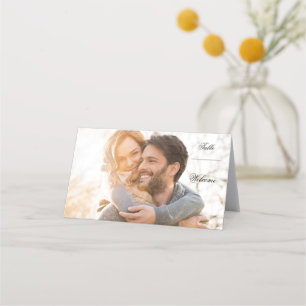 Personalized Photo Wedding Place Card