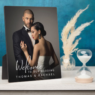 Personalized Photo Wedding Welcome Plaque