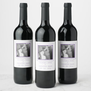 Personalized Photo Wine Label