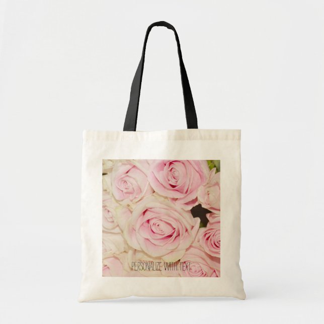 Personalized Photo with Text Tote Bag (Front)