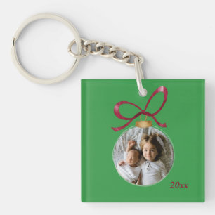 Personalized Photo with Year Custom Keepsake Keychain
