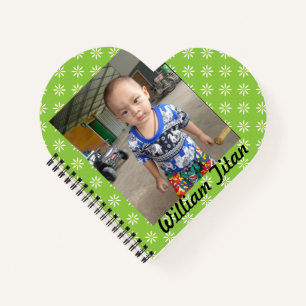 Personalized photo with your name Easy to add Notebook