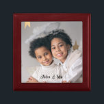 Personalized Photo Wood Photo Jewellery Keepsake B Gift Box<br><div class="desc">An adorable personalized keepsake. Add a photo of a anyone,  family,  pet,  or anyone you love to this keepsake or gift box. Ceramic tile lid. You may also get it as a framed wall tile.</div>