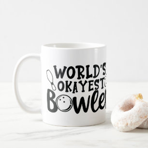 Personalized Photo "World's Okayest Bowler" Coffee Mug