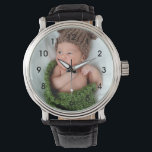 Personalized Photo Wrist Watch<br><div class="desc">Upload a photo of your baby,  grandchild or family to create a personalized watch.  These watches also make great gifts for new mom and dads,  or grandparents.</div>
