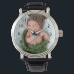 Personalized Photo Wrist Watch<br><div class="desc">Upload a photo of your baby,  grandchild or family to create a personalized watch.  These watches also make great gifts for new mom and dads,  or grandparents.</div>