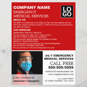 Personalized Photograph, EMT, Paramedic Flyer