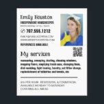 Personalized Photograph, Housekeeper, Maid Flyer<br><div class="desc">Personalized Photograph,  Housekeeper,  Maid Advertising Flyer by The Business Card Store.</div>