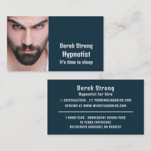 Personalized Photograph, Hypnotist Business Card