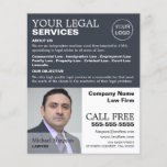 Personalized Photograph Legal Services Advertising Flyer<br><div class="desc">Personalized Photograph Legal Services Advertising Flyers By The Business Card Store.</div>
