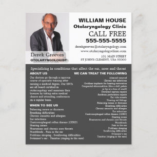 Personalized Photograph, Otolaryngologist Flyer