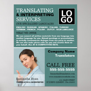 Personalized Photograph, Translator & Interpreter Poster