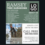 Personalized Photograph - Tree Surgeon - Arborist Flyer<br><div class="desc">Personalized Photograph - Tree Surgeon - Arborist Advertising Flyers By The Business Card Store.</div>