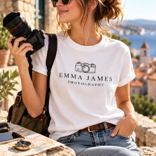Personalized Photographer Custom Name T-Shirt